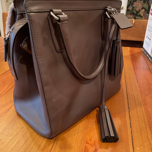 Coach shearling unique handbag - Picture 5 of 11